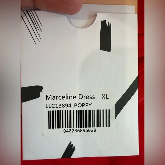 La Ligne NWT Solid Marceline Cotton Poplin Dress in Poppy XL - Picture 12 of 14